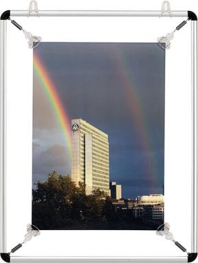 FRANKEN Spannrahmen, für DIN A3, Maße: (B)397 x (H)520 mm silbereloxiertes Alum