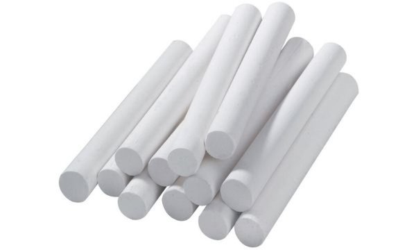 FRANKEN Wandtafelkreide, rund, weiß (70011046)