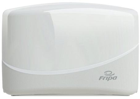 FRIPA Falthandtuch-Spender, klein, Kunststoff, weiß passend für V-Falz und C-Fa