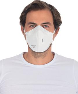 Atemschutzmasken FFP2 NR mit Ventil vertikal faltbar, mit Kopfbändern