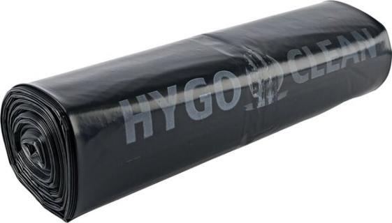 HYGCOCLEAN Müllsäcke Premium, schwarz, 120 Liter, LDPE, 80my