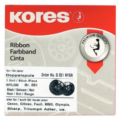 Farbband Gr. 51 schwarz/rot für Büroring 1234, 1001, 1272, Canon