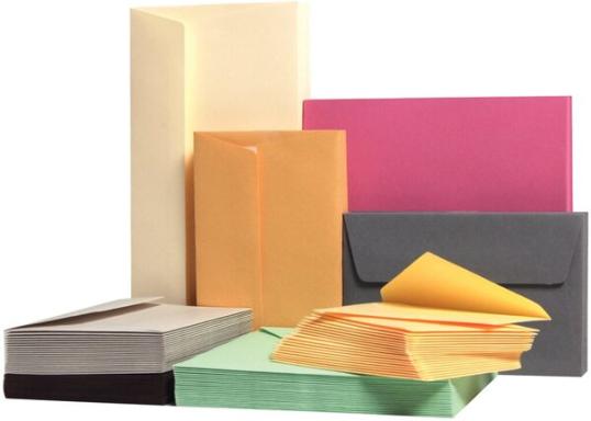 Farbiger Umschlag DL 120g/qm HK Sonne 20 Stück