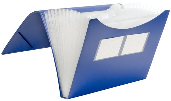 Fächer-Tasche 12er blau 235 x 334 x 28 mm (HxBxT)