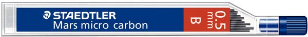 Feinminen Mars micro carbon 0,5mm B, passend für alle Druckbleistifte