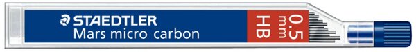 Feinminen Mars micro carbon 0,5mm HB, passend für alle Druckbleistifte