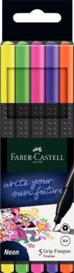 Feinschreiber Finepen, neon, 0,4 mm, Grip-Zone, Dreikantform,