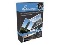 Foto Papier MediaRange hochglänzend A4 160g 100 Blatt