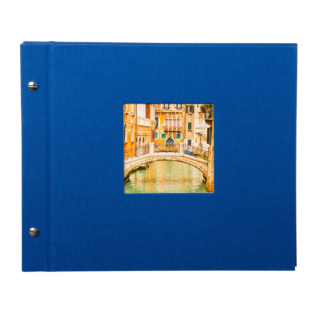 GOLDBUCH Bella Vista blau  30x25 Schraubalbum 40 schwarze Seiten