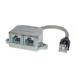 SHIVERPEAKS BASIC-S Patchkabeladapter, geschirmt, Kat. 5e 1xRJ45 Stecker - 2xRJ