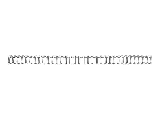 GBC WireBind - Bindedraht - 8 mm - 34 Ringe - A4 (210 x 297 mm) - 70 Blätter - 