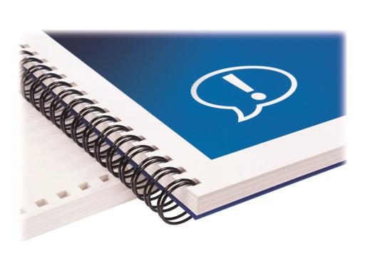 GBC WireBind - Bindedraht - 9.5 mm - 34 Ringe - A4 (210 x 297 mm) - 85 Blätter 