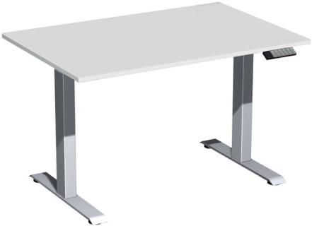 Elevate Basic Elektro-Hubtisch 1200x800x730-1230 lichtgrau/silber