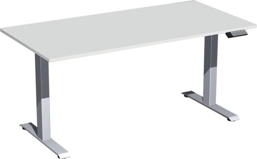 Elevate Basic Elektro-Hubtisch 1600x800x730-1230 lichtgrau/silber
