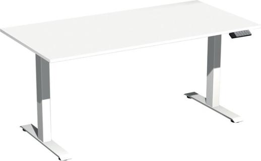 Elevate Basic Elektro-Hubtisch 1600x800x730-1230 weiß/weiß