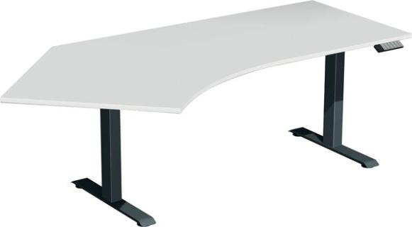 Elevate Basic Elektro-Hubtisch 2166x1130x730-1230lichtgrau/anthrazit