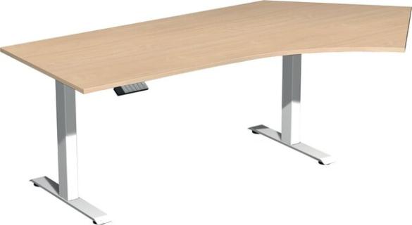 Elevate Basic Elektro-Hubtisch 2166x1130x730-1230 buche/weiß