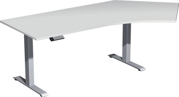 Elevate Basic Elektro-Hubtisch 2166x1130x730-1230 lichtgrau/silber
