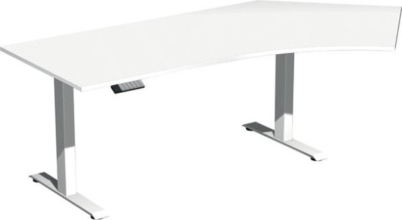 Elevate Basic Elektro-Hubtisch 2166x1130x730-1230 weiß/weiß