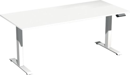 Elevate Basic Elektro-Hubtisch 1800x800x730-1230 weiß/weiß