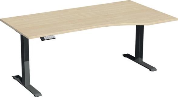 Elevate Basic Elektro-Hubtisch 1800x1000x730-1230 ahorn/anthrazit