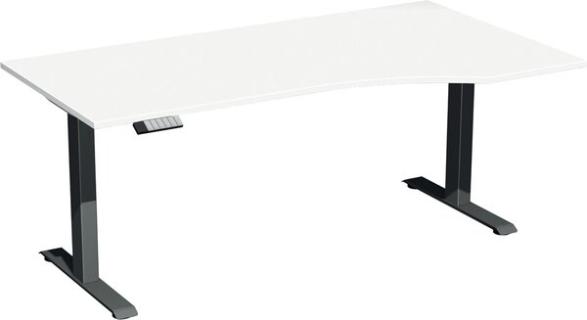 Elevate Basic Elektro-Hubtisch 1800x1000x730-1230 weiß/anthrazit
