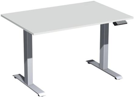 Elevate Plus Elektro-Hubtisch 1200x800x630-1280 lichtgrau/silber