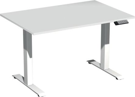 Elevate Plus Elektro-Hubtisch 1200x800x630-1280 lichtgrau/weiß