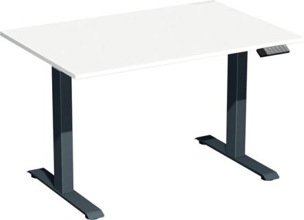 Elevate Plus Elektro-Hubtisch 1200x800x630-1280 weiß/anthrazit