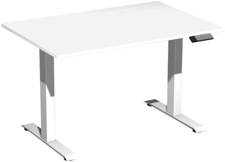 Elevate Plus Elektro-Hubtisch 1200x800x630-1280 weiß/weiß