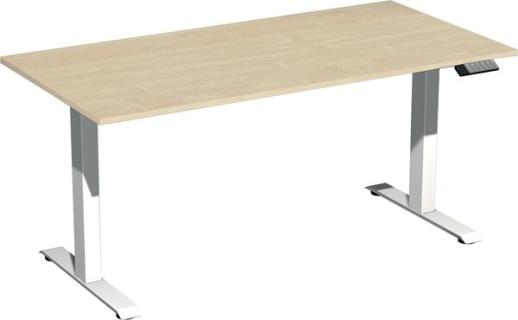 Elevate Plus Elektro-Hubtisch 1600x800x630-1280 ahorn/weiß