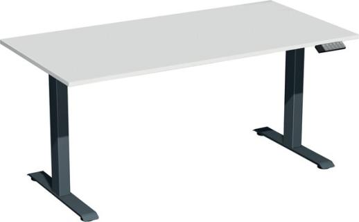 Elevate Plus Elektro-Hubtisch 1600x800x630-1280 lichtgrau/anthrazit