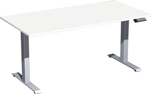 Elevate Plus Elektro-Hubtisch 1600x800x630-1280 weiß/silber