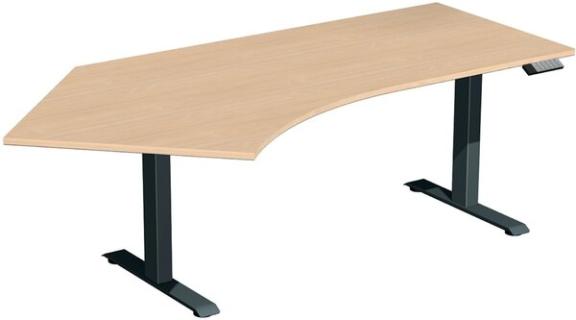 Elevate Plus Elektro-Hubtisch 2166x1130x630-1280 buche/anthrazit