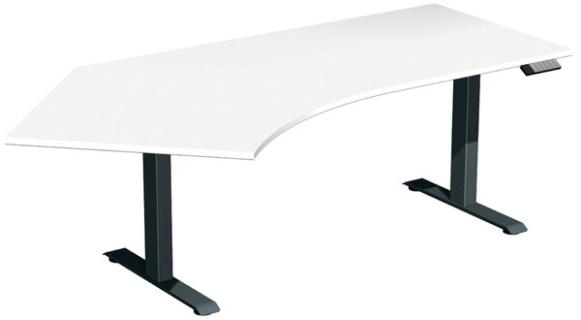 Elevate Plus Elektro-Hubtisch 2166x1130x630-1280 weiß/anthrazit