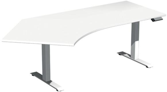 Elevate Plus Elektro-Hubtisch 2166x1130x630-1280 weiß/weiß