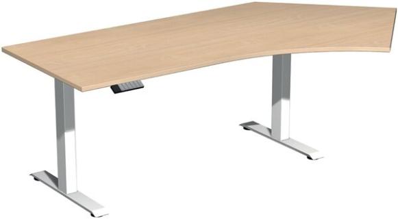 Elevate Plus Elektro-Hubtisch 2166x1130x630-1280 buche/weiß