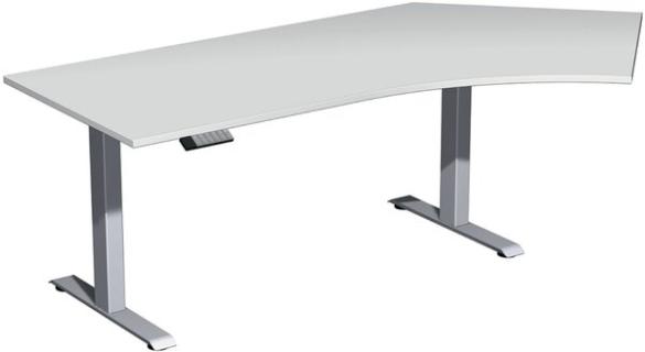 Elevate Plus Elektro-Hubtisch 2166x1130x630-1280 lichtgrau/silber