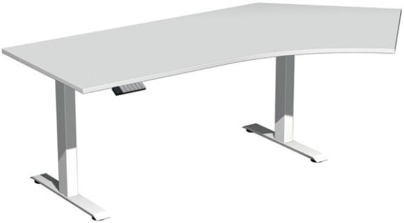 Elevate Plus Elektro-Hubtisch 2166x1130x630-1280 lichtgrau/weiß