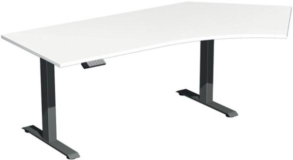 Elevate Plus Elektro-Hubtisch 2166x1130x630-1280 weiß/anthrazit