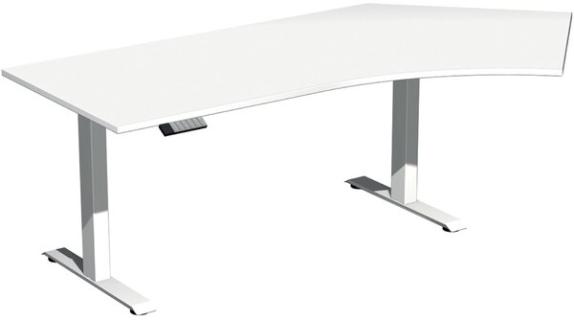 Elevate Plus Elektro-Hubtisch 2166x1130x630-1280 weiß/weiß