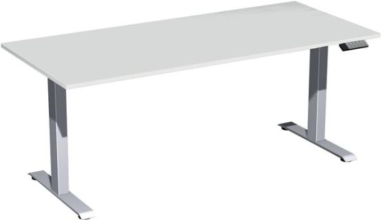 Elevate Plus Elektro-Hubtisch 1800x800x630-1280 lichtgrau/silber