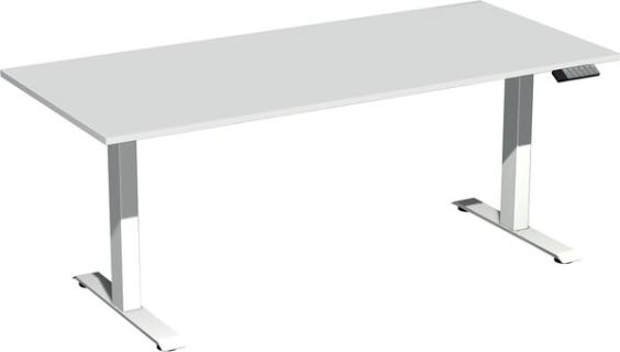 Elevate Plus Elektro-Hubtisch 1800x800x630-1280 lichtgrau/weiß