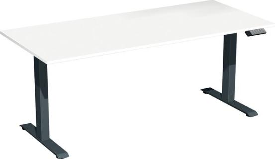 Elevate Plus Elektro-Hubtisch 1800x800x630-1280 weiß/anthrazit