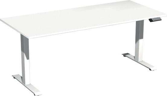 Elevate Plus Elektro-Hubtisch 1800x800x630-1280 weiß/weiß