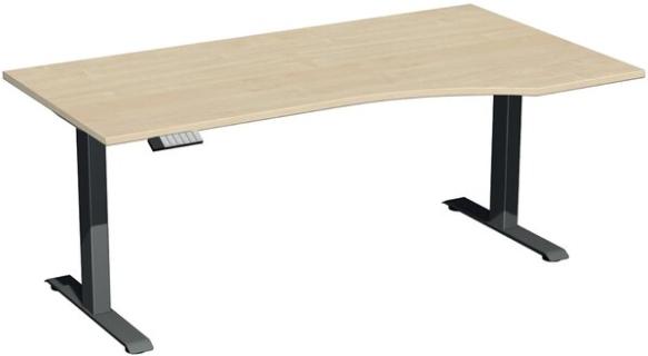 Elevate Plus Elektro-Hubtisch 1800x1000x630-1280 ahorn/anthrazit