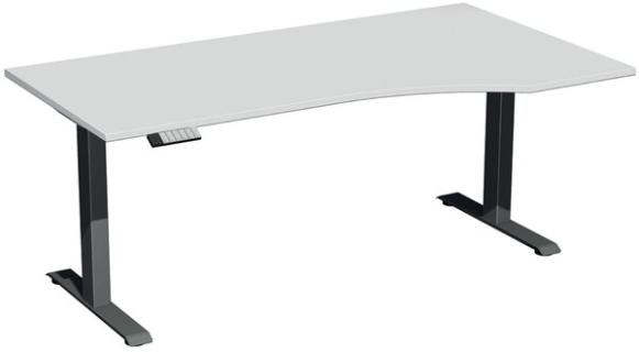 Elevate Plus Elektro-Hubtisch 1800x1000x630-1280 lichtgrau/anthrazit
