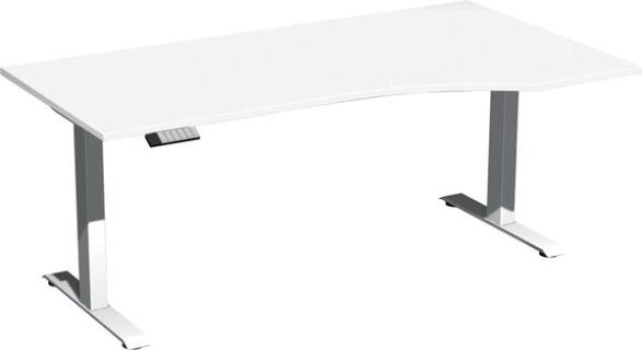 Elevate Plus Elektro-Hubtisch 1800x1000x630-1280 weiß/weiß