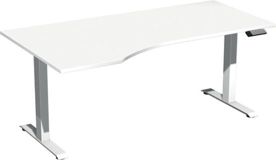 Elevate Plus Elektro-Hubtisch 1800x1000x630-1280 weiß/weiß