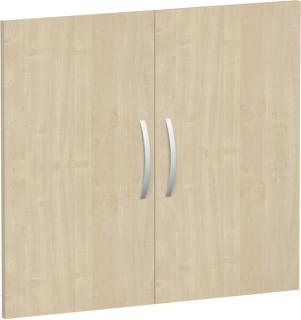 Flügeltürensatz 2 OH Ahorn für Regalbreite 80 cm, Flex